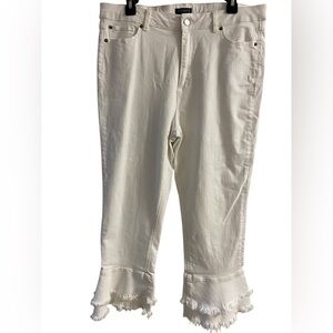 1.‎ State jeans white flare leg boho stretchy Sz 32